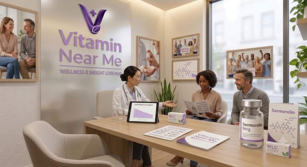 Doctor consulting with patients about a sermorelin weight loss treatment plan